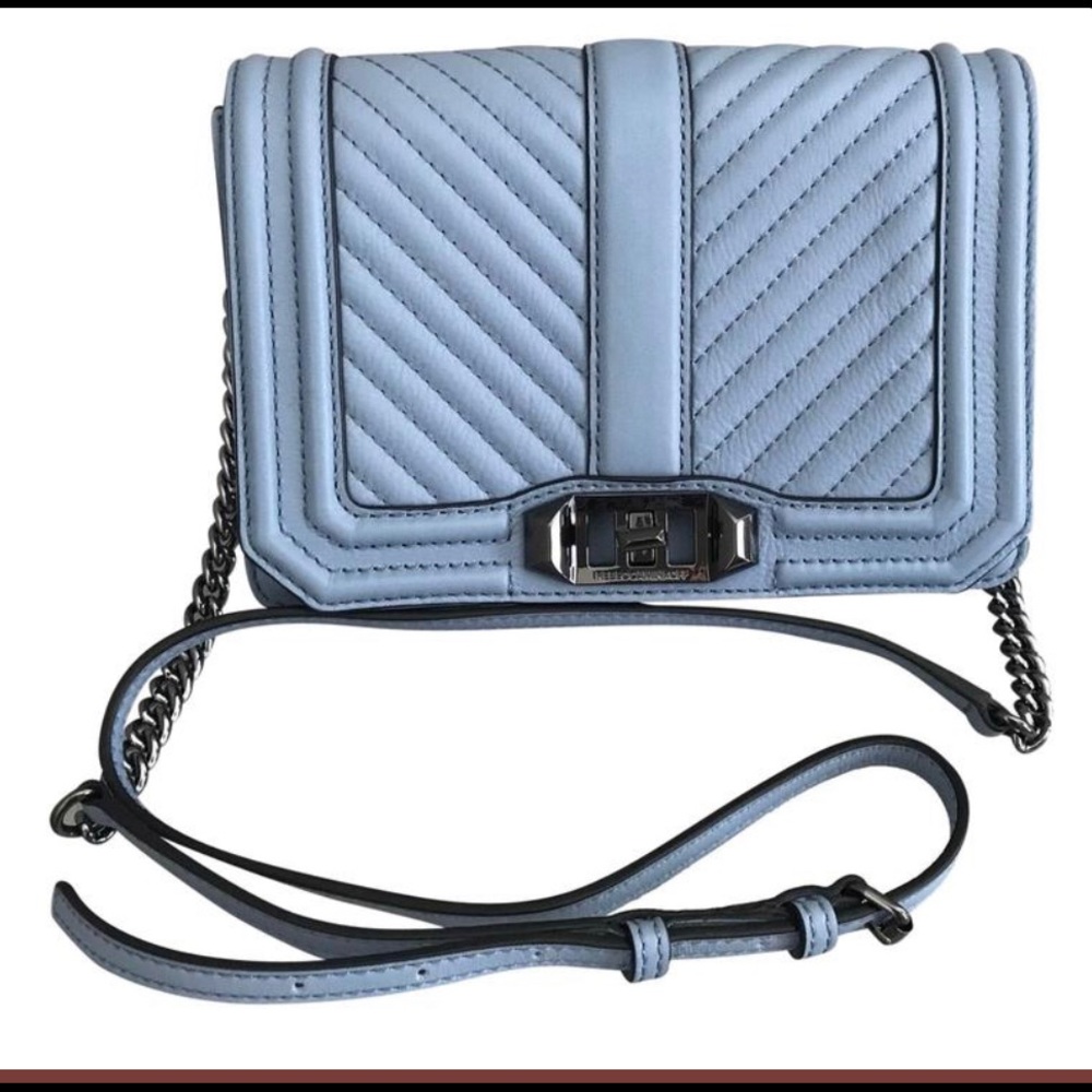 Rebecca Minkoff Chevron Light blue cross body